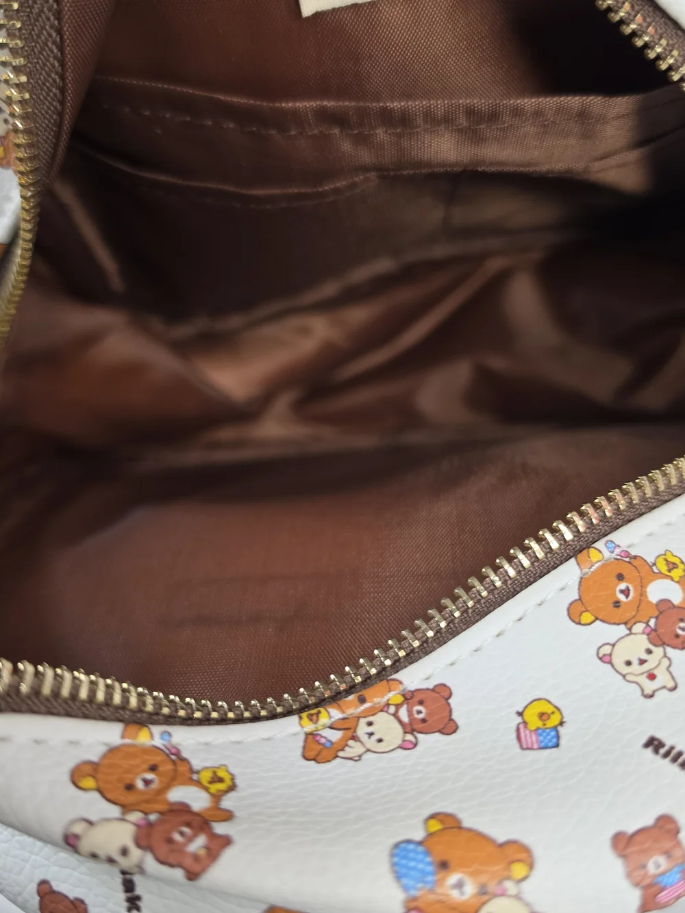 San-X Rilakkuma USA Tour 20th Anniversary Mini Backpack White Brown Kawai